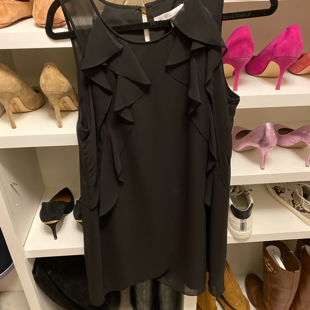 BCBG Black Babydoll Dress